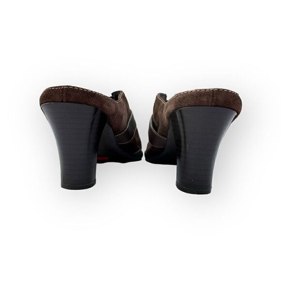 Aerosoles heeled slip on mule brown sides women’s size 7.5 - Picture 8 of 13